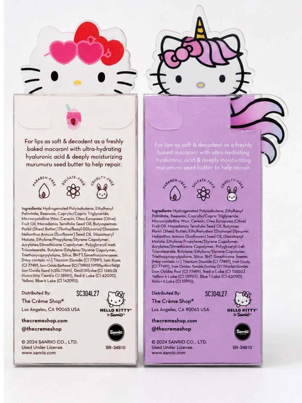 The Crème Shop x Hello Kitty Limited Edition Macaron Lip Balm Set | Sanrio Moist